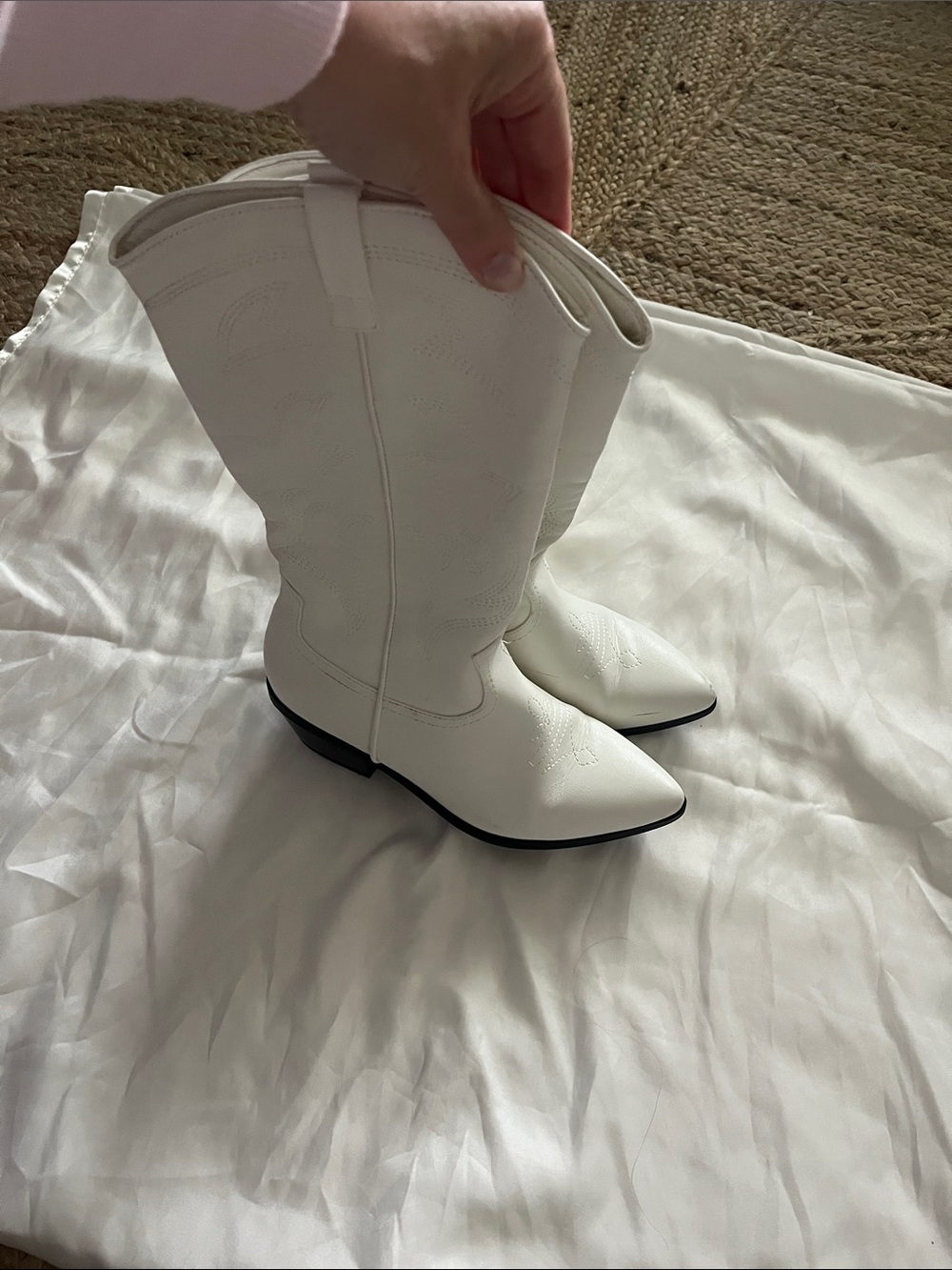 Wild Fable White Western Boots